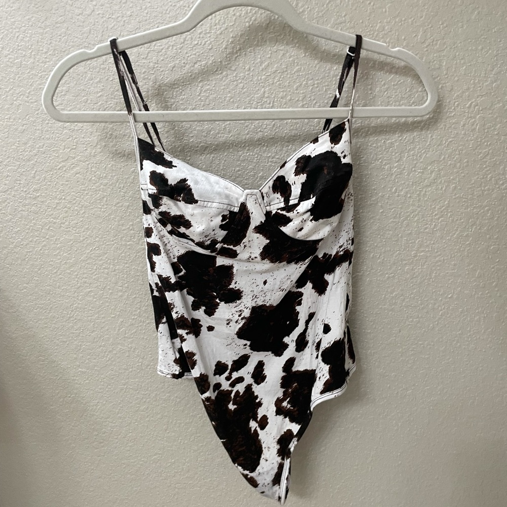 Cow Print Bodysuit